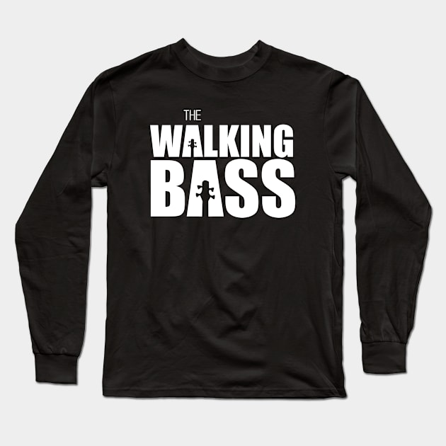 Funny THE WALKING BASS T Shirt design cute gift Long Sleeve T-Shirt by star trek fanart and more